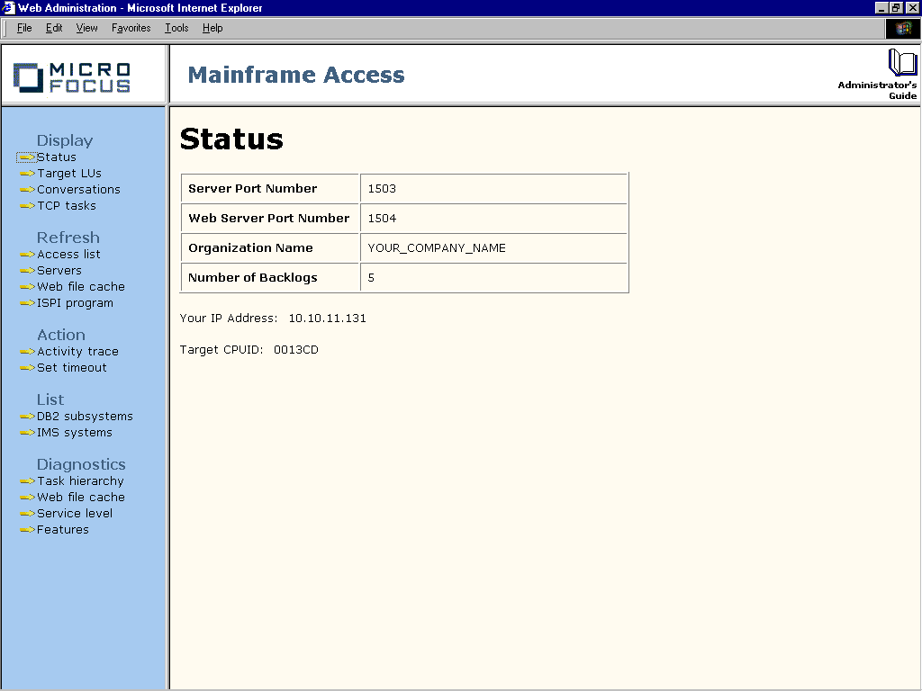 Status Page