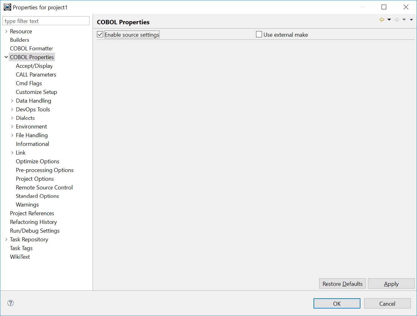 COBOL Properties