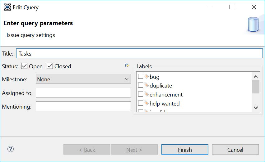 Enter Query Parameters