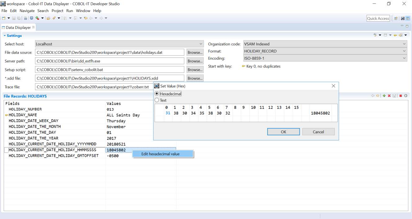 Modify a Data Element