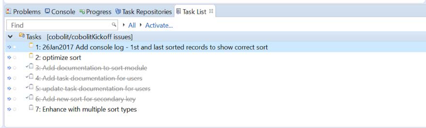 Task List View