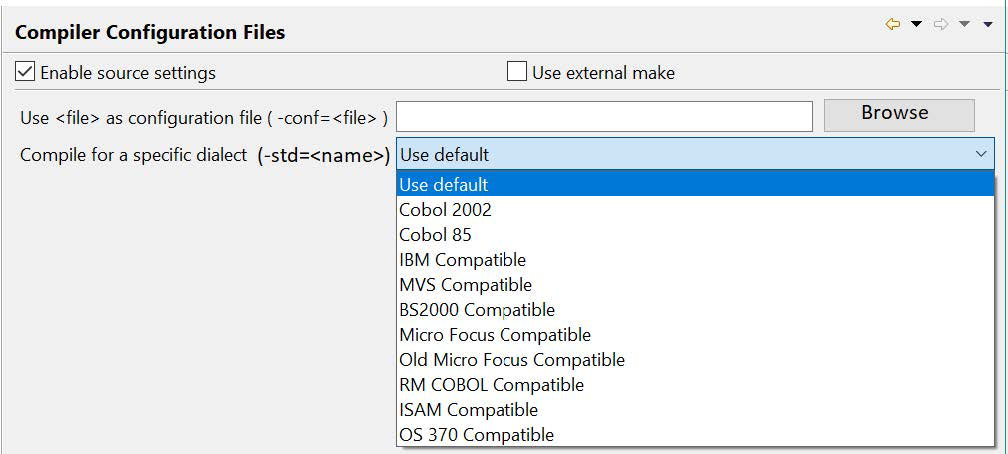 Compiler Configuration