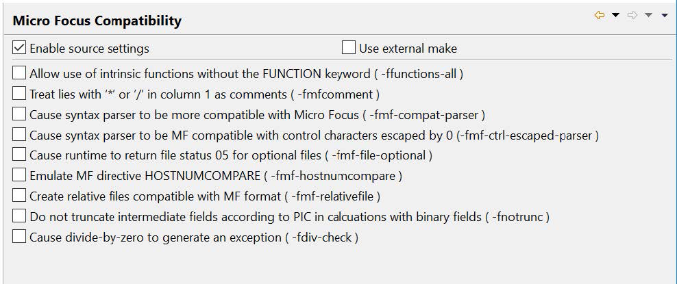 Micro Focus Compatability