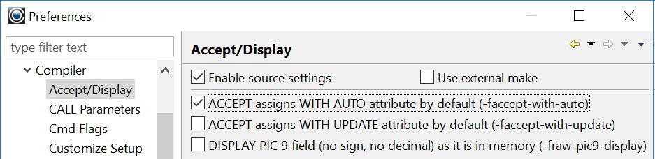 Enable Source Settings