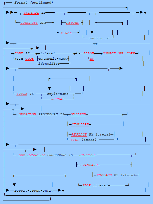 report section format