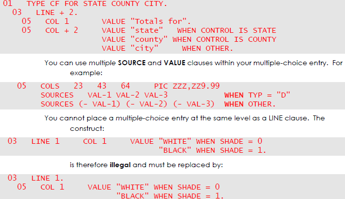 multiple choice control id