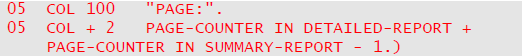 page counter expression