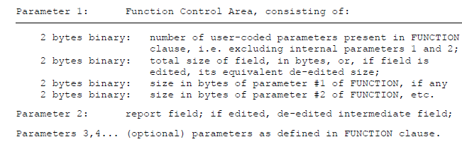 function parameters