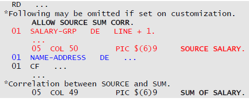 source sum correlation