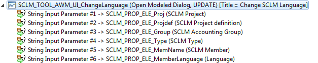 SCLM change language tool