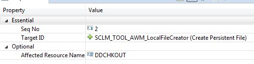 Affected resource name element reference