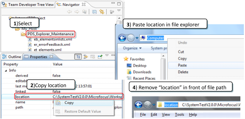 Determining the file path of the Cache