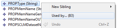 A Property which is referenced by 83 objects in the model