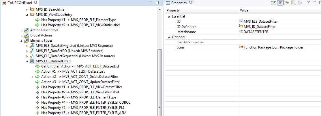 MVS Project Sample Application Data Set Filter Type