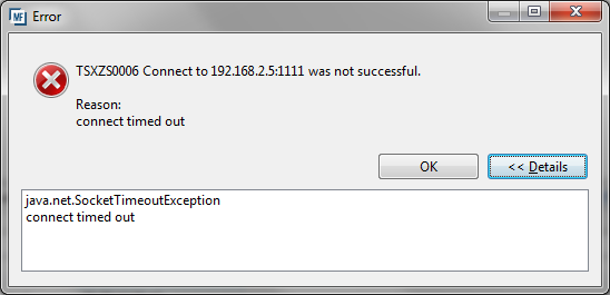 Connection interrupted error