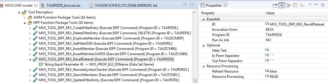 MVS Project Sample Application TAUPDDSI