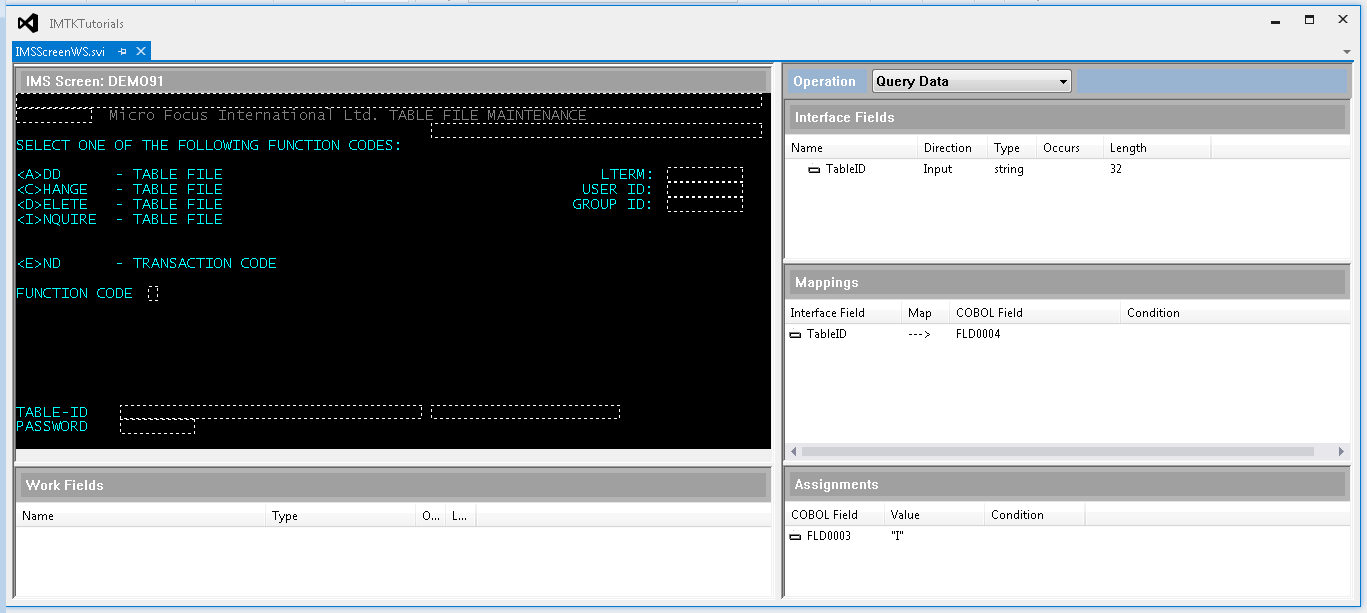 Query Data operation