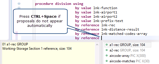 Press CTRL+Space while in the editor to invoke Content Assist