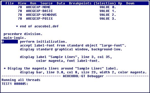 The Runtime Debugger (UNIX)