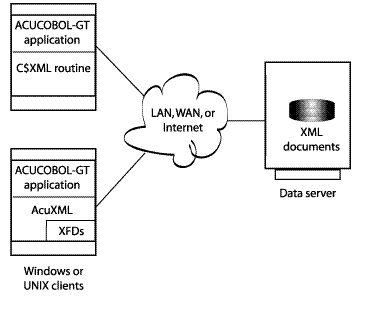 Accessing XML data on the Internet