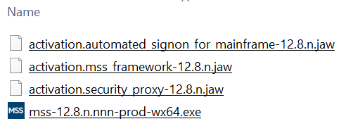 activation files