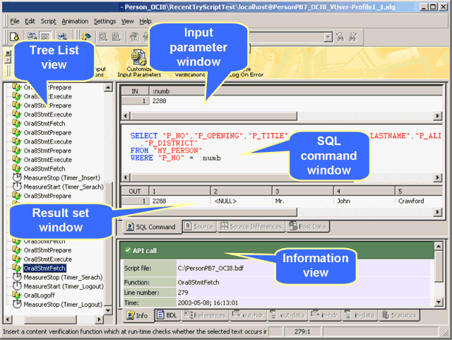 Graphic that shows the window layout