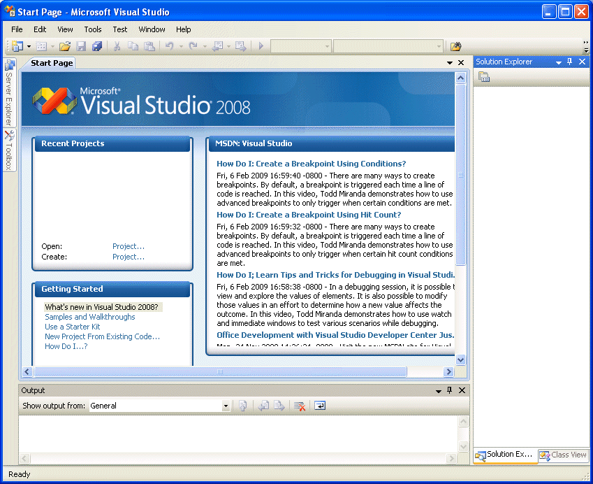 Visual Studio IDE