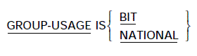 GROUP-USAGE syntax diagram