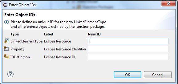 Enter Object IDs dialog