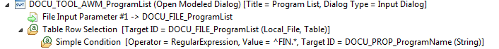 Row Selection Modeling