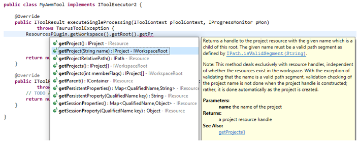 Development environment set up with Java Doc