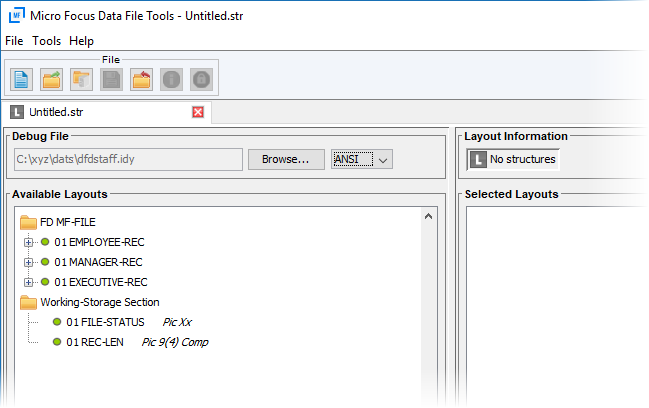 The Structure File editor