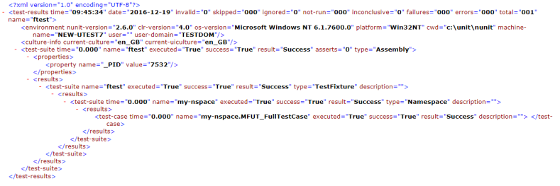 nunit sample output